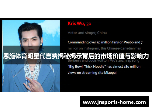 恩施体育明星代言费揭秘揭示背后的市场价值与影响力