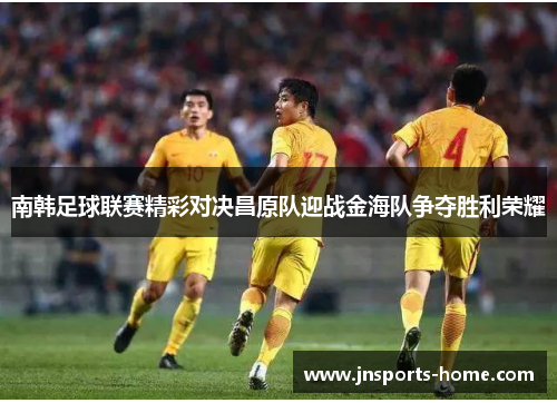 南韩足球联赛精彩对决昌原队迎战金海队争夺胜利荣耀